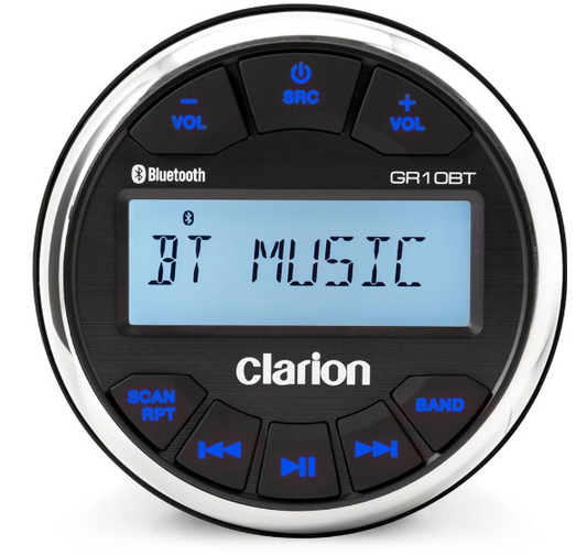 Clarion GR10BT Marine Digital Media Receiver with Built-in Bluetooth – #92710