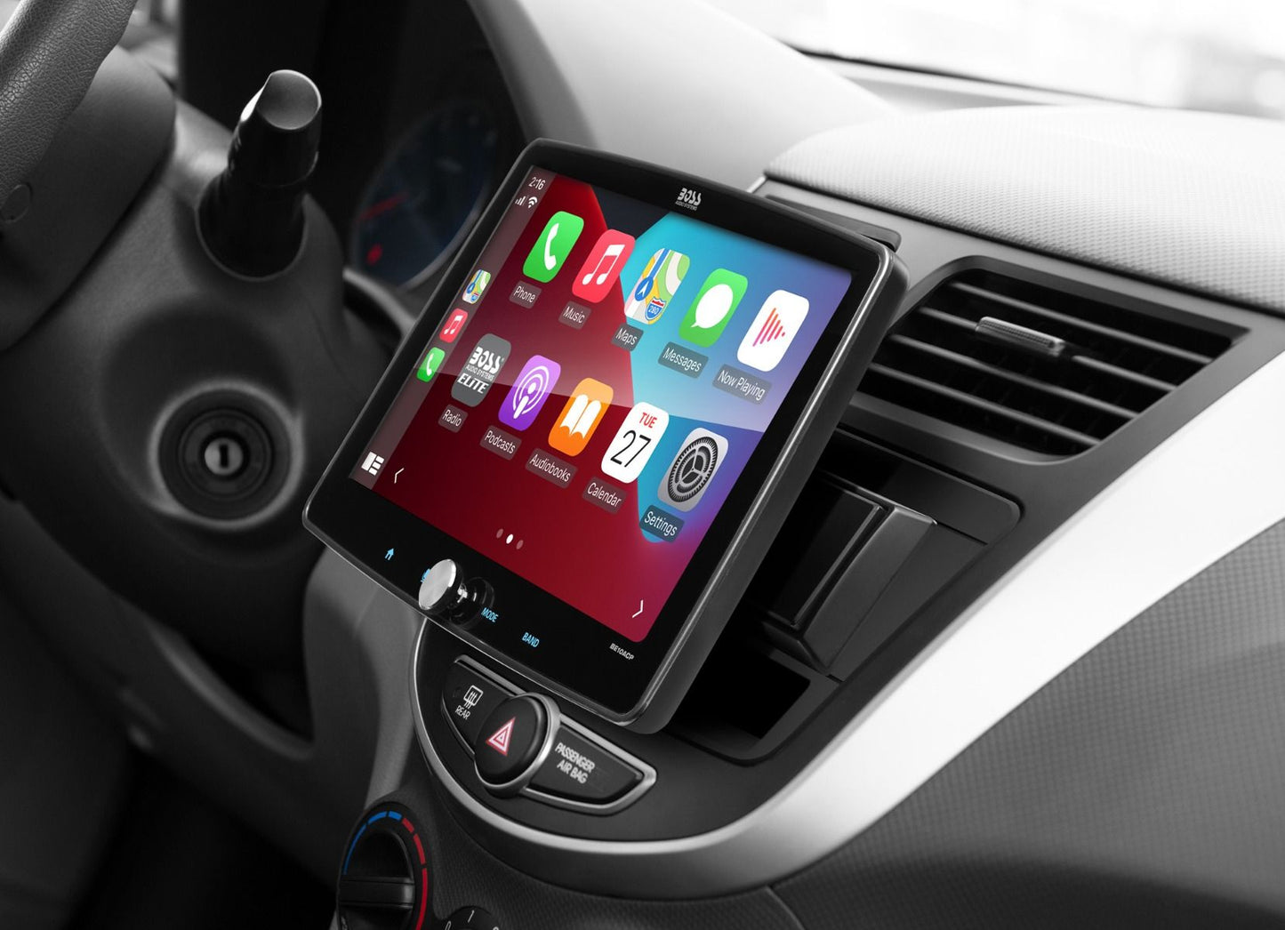 BOSS - ELITE - Single DIN Mechless BT AM/FM CarPlay/Android Auto 9in