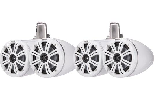 Kicker 45KMTDC65W Dual 6-1/2" wakeboard tower speakers (White)